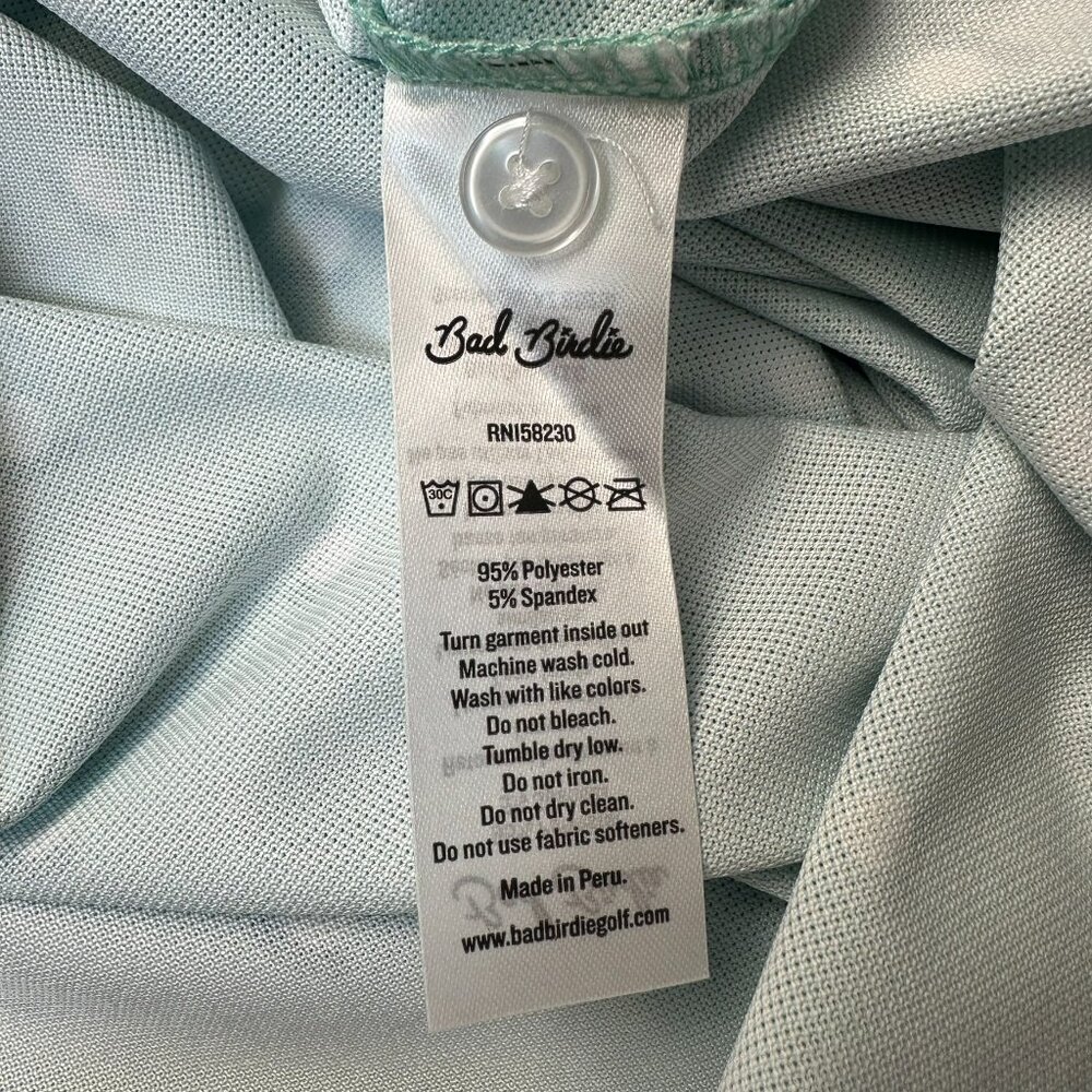 Bad Birdie Men's Aim Point Tech Performance Pique Polo, Size XL, Dusty Jade - Picture 10 of 13